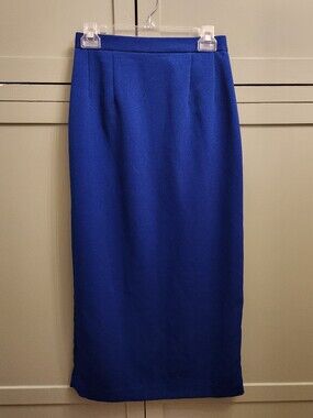 Women's Royal Blue 90s Pencil Skirt